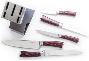 Sada nožov G21 Gourmet Dynamic 5 ks + černo-nerezový blok 60022163