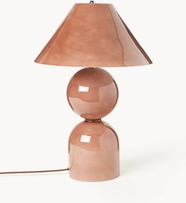 Veľká sklenená stolová lampa's nastaviteľným tienidlom Danielle