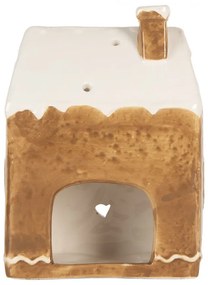 Perníková chalúpka na čajovú sviečku Gingerbread Cott - 12*7*16 cm