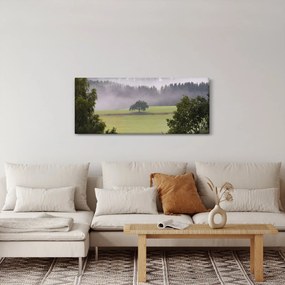 Obraz lúky so stromom (120x50 cm)