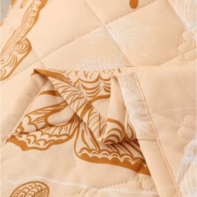 Letná prikrývka BUTTERFLY 140x200 cm, marhuľová