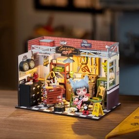 RoboTime - Miniatúra domčeka Garáž 2xAAA