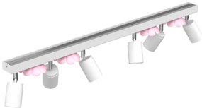 Bodové svietidlo FLOWER 6xGU10/8W/230V biela