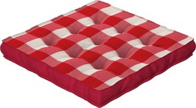 Sedák Kamil s úchytom farba produktu červená látka vzorované