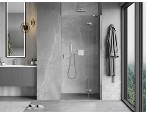 Mexen Mist-H, 1-krídlové sprchové dvere pravé 85 cm, číre sklo, chrómový profil, 8A5-085-000-01-00-P