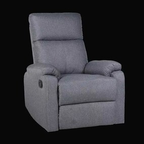 LuxuryForm DESIGN Televízne kreslo CARLOS s polohovaním - šedé