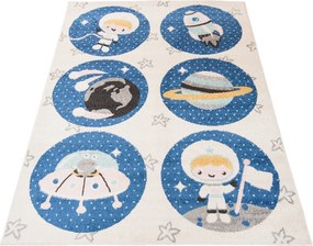 TA Koberec H330A BIELA/NAVY HAPPY FBA Rozmer: 120x170 cm