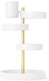 Biely plastový kúpeľňový organizér na kozmetiku Pirouette - Umbra