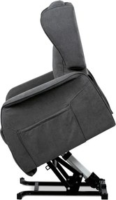 Polohovacie kreslo sivé, elektrické TV-1190 GREY2