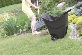 Záhradný vozík CECILIA 85 L čierny