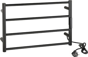 Bemeta Design Elektrický kúpeľňový radiátor / sušiak uterákov 560x370x90 mm, 63W, čierna - 704151080