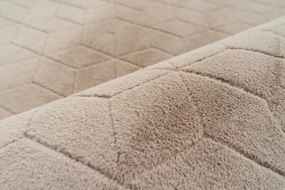 Koberec RABBIT 3D béžový kruh