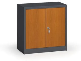 Alfa 3 Zvárané skrine s lamino dverami, 800 x 800 x 400 mm, RAL 7016/čerešňa