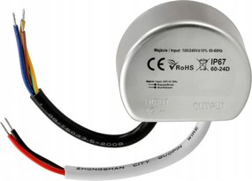 Napájací zdroj pre LED diódy 12V do skrinky 60W 5A IP67