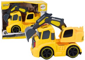 LEAN TOYS Bager, zvuky, svetlá – žltá