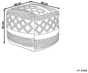 Farebný puf 42 x 48 cm SAGAR Beliani