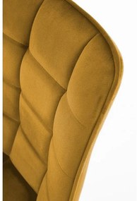 LuxuryForm Stolička ORLEN VELUR - žltá