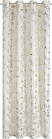 ZÁVES NA KRÚŽKOCH HILARY 140X250 CM VZOROVANÁ