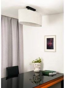 Duolla - Prisadený luster OVAL 2xE27/15W/230V šedá