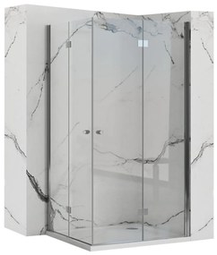 Sprchová kabína Rea Fold N2 transparentná, velikost 100x100