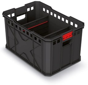 Prepravný box A, 30 cm, prepážky, čierna
