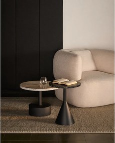 Čierny príručný stolík Kave Home Melano