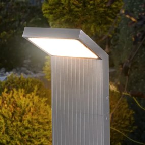 Brilagi - LED vonkajšia lampa RIANO LED/8W/230V strieborná IP65 80 cm