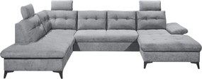 XXXLutz SEDACIA SÚPRAVA, textil, sivá MID.YOU - Sedačky - 002220053702