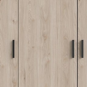 Šatníková skriňa v dekore duba v prírodnej farbe 196x200 cm Sprint – Tvilum