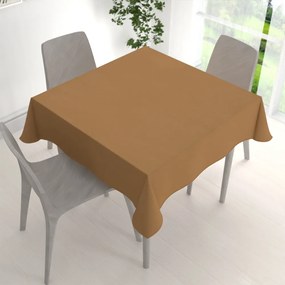 Biante Veľký dekoračný štvorcový obrus BKU-120 Bronzovo hnedý 200x200 cm