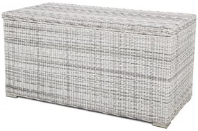 Ratanový úložný box GRANBY svetlo-sivý 1000L