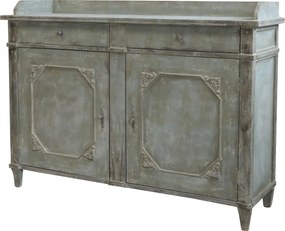 Opálová antik drevená komoda French antiek - 153*51*112cm