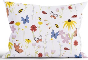 Bavlnená obliečka na vankúš Renforcé 50 × 70 cm - Motýliky