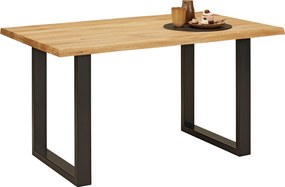 XXXLutz JEDÁLENSKÝ STÔL, divoký dub, farba duba, 140/90/75 cm Zandiara - Stoly - 001416000701
