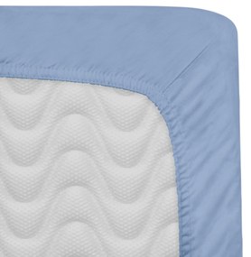 SATÉNOVÉ PRESTIERADLO 120X200 CM SVETLOMODRÉ