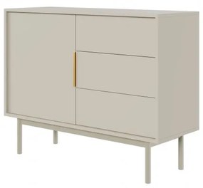 Komoda Vintana 1D3S (kašmír + zlatá). Vlastná spoľahlivá doprava až k Vám domov. 1123692