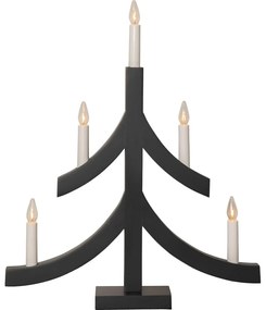 Tmavosivá vianočná svetelná dekorácia Pagod – Star Trading