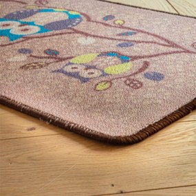 Kuchynský koberec s potlačou sovičiek