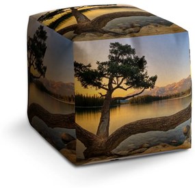 Sablio Taburet Strom pri jazere: 40x40x40 cm