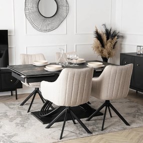 PROXIMA.store - Čalúnená otočná stolička MUMBAI FARBA: hnedá