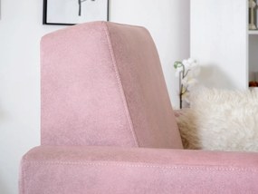 Relaxačné kreslo Kadim (ružová + buk). Akcia -20%. Vlastná spoľahlivá doprava až k Vám domov. 1135818