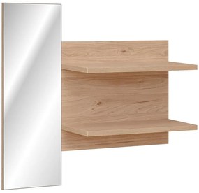 Polička Pedro+Zrkadlo HJZ PD TYP E hickory jackson/čierna