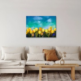 Obraz žltých tulipánov (70x50 cm)