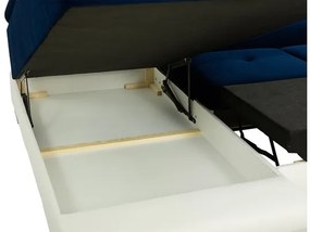 Rohová sedacia súprava do obývačky Alvin Sale, Dostupné poťahy: Ekokoža Soft 011 (čierna) + Lux 06 + Ekokoža Soft 011 (čierna), Strana: ľavá