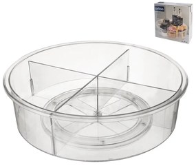 Otočný organizér XXL - LAZY SUSAN Orion - s priehradkami pr. 30 cm