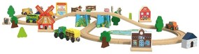 lupilu®  Drevená železnica L (farma)  (100395198)