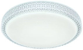 GLOBO Moderné stropné svietidlo OVI LED s trblietavým efektom, 22 W, teplá biela-studená biela, 40 cm, okr