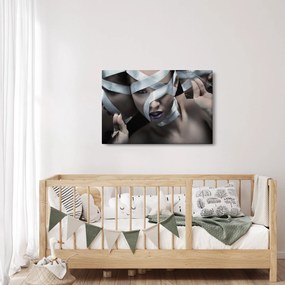 Obraz ženy so stuhou (90x60 cm)