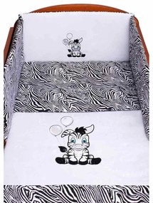 3-dielne posteľné obliečky Zebra 90/120 bielo-čierne