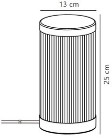 Nordlux - Vonkajšia stolná lampa COUPAR 1xE27/25W/230V čierna